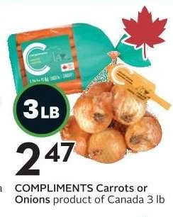 Compliments Carrots or Onions