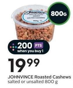 JOHNVINCE Roasted Cashews