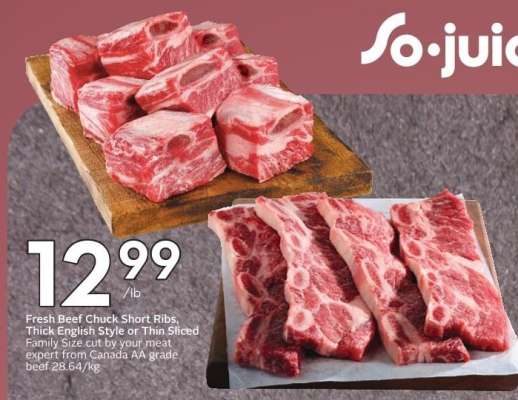 Fresh Beef Chuck Short Ribs