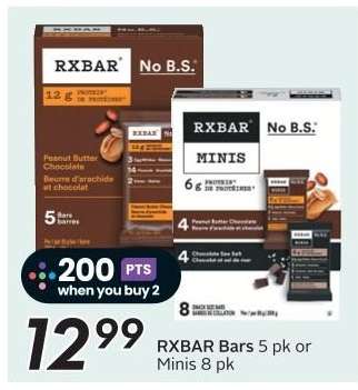 RXBAR Bars 5 pk or Minis 8 pk