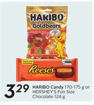 HARIBO Candy or HERSHEY’S Fun Size Chocolate