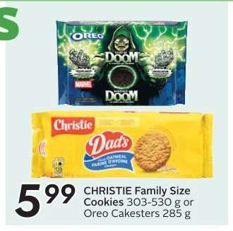 CHRISTIE Family Size Cookies or Oreo Cakesters