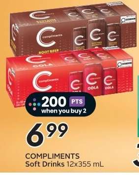 Compliments Soft Drinks