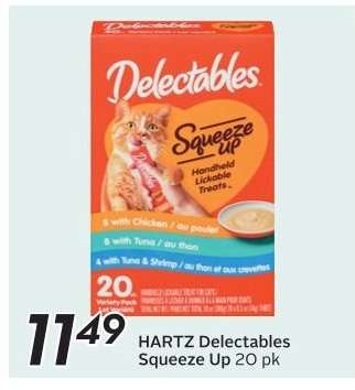 HARTZ Delectables Squeeze Up 20 pk