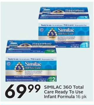 SIMILAC 360 Total Care Ready to Use Infant Formula 16 pk