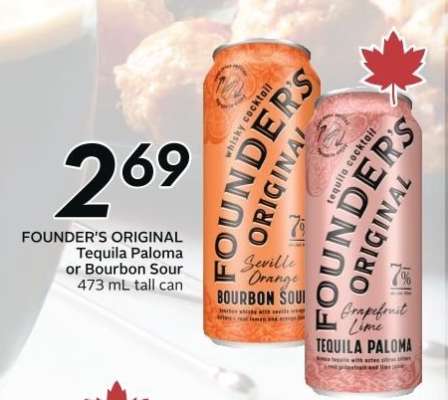 FOUNDER'S ORIGINAL Tequila Paloma or Bourbon Sour