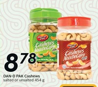 DAN-D-PAK CASHEWS
