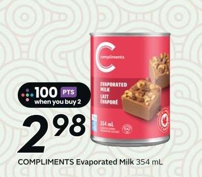 COMPLIMENTS Evaporated Milk 354 mL