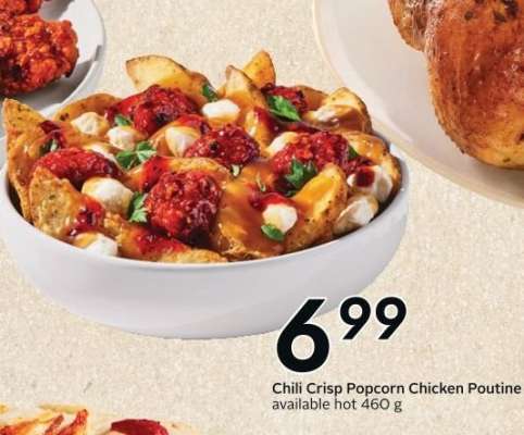 Chili Crisp Popcorn Chicken Poutine