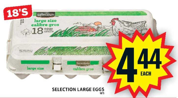 Selection Large Eggs 18's