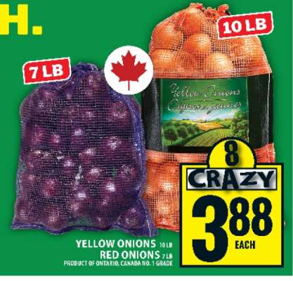 Yellow Onions / Red Onions