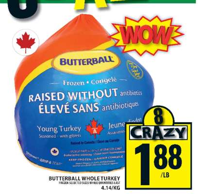 BUTTERBALL WHOLE TURKEY