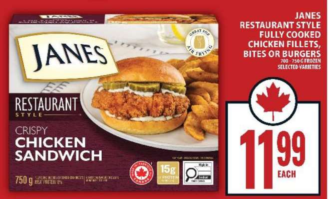 Janes Restaurant Style Crispy Chicken Sandwich