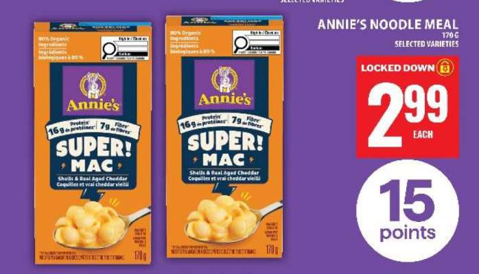 ANNIE’S NOODLE MEAL