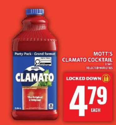 MOTT’S CLAMATO COCKTAIL