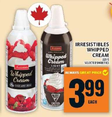 IRRESISTIBLES WHIPPED CREAM
