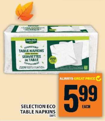 SELECTION ECO TABLE NAPKINS