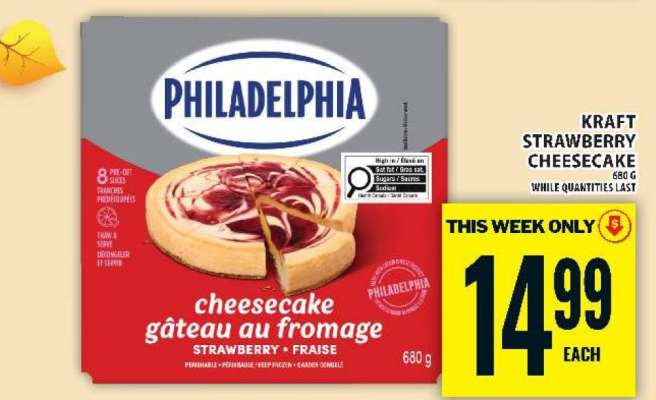Kraft Strawberry Cheesecake