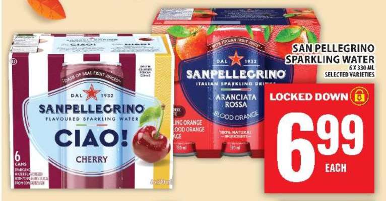 SAN PELLEGRINO SPARKLING WATER