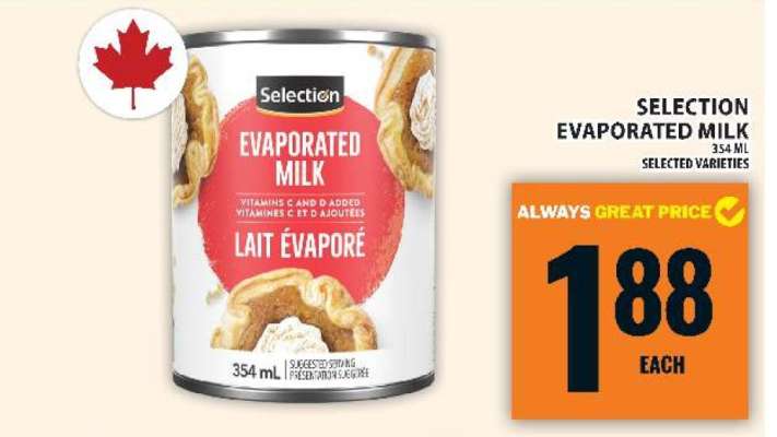 SELECTION EVAPORATED MILK