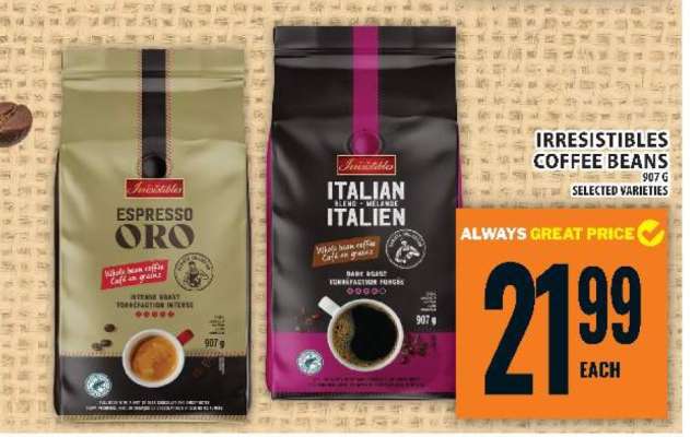 IRRESISTIBLES COFFEE BEANS