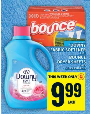 Downy Fabric Softener / Bounce Dryer Sheets