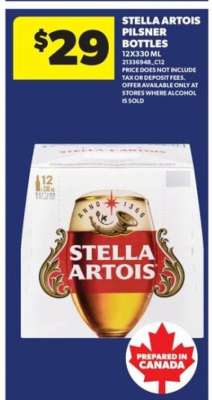 STELLA ARTOIS PILSNER BOTTLES