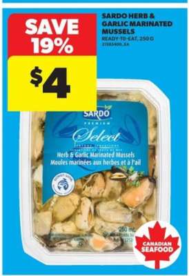 Sardo Herb & Garlic Marinated Mussels