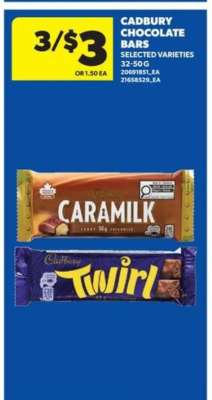 CADBURY CHOCOLATE BARS