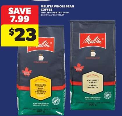 MELITTA WHOLE BEAN COFFEE