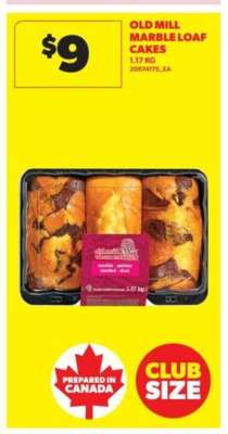 OLD MILL MARBLE LOAF CAKES