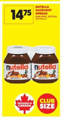 NUTELLA HAZELNUT SPREAD