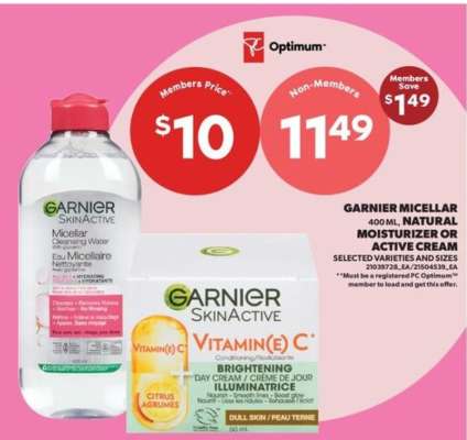 Garnier Micellar, Natural Moisturizer or Active Cream