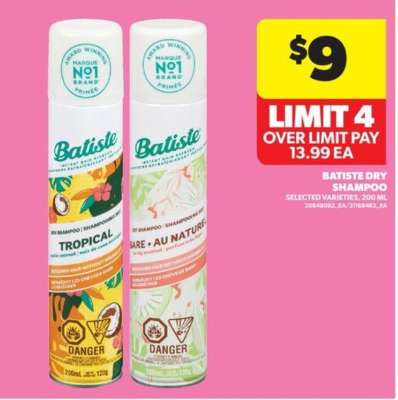 BATISTE DRY SHAMPOO