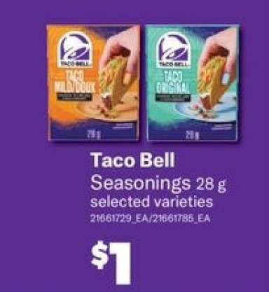 Taco Bell Seasonings