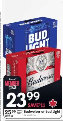 Budweiser or Bud Light