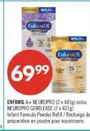ENFAMIL A+ NEUROPRO (2 x 445g) or NEUROPRO GENTLEASE (2 x 431g)