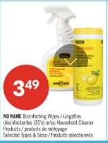 NO NAME DISINFECTING WIPES