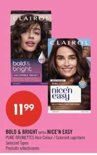 BOLD & BRIGHT or/ou NICE'N EASY