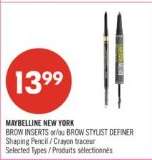 MAYBELLINE NEW YORK BROW INSERTS or BROW STYLIST DEFINER