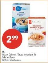 PC INSTANT OATMEAL