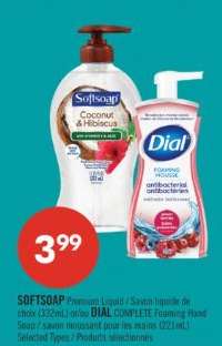 SOFTSOAP Premium Liquid / DIAL COMPLETE Foaming Hand Soap