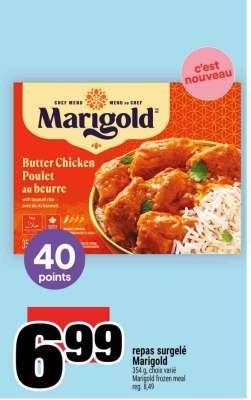 repas surgelé Marigold