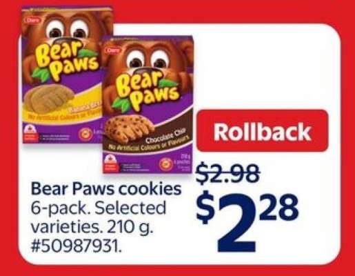 Bear Paws Cookies