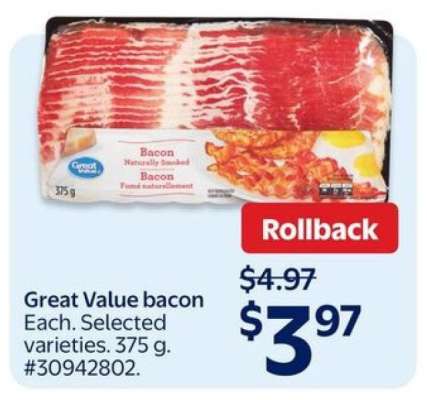 Great Value Bacon