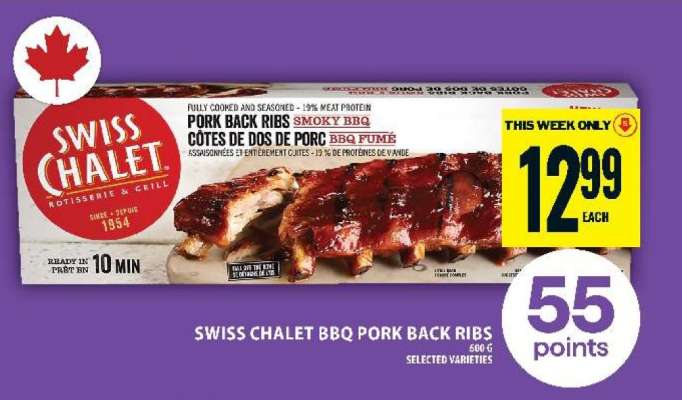 SWISS CHALET BBQ PORK BACK RIBS