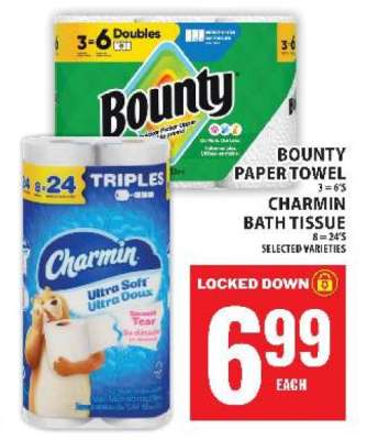Bounty Paper Towel / Charmin Bath Tissue