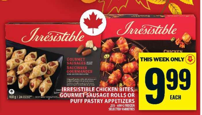 Irresistible Chicken Bites, Gourmet Sausage Rolls or Puff Pastry Appetizers