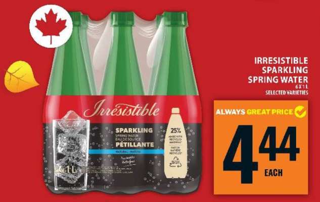 Irresistible Sparkling Spring Water