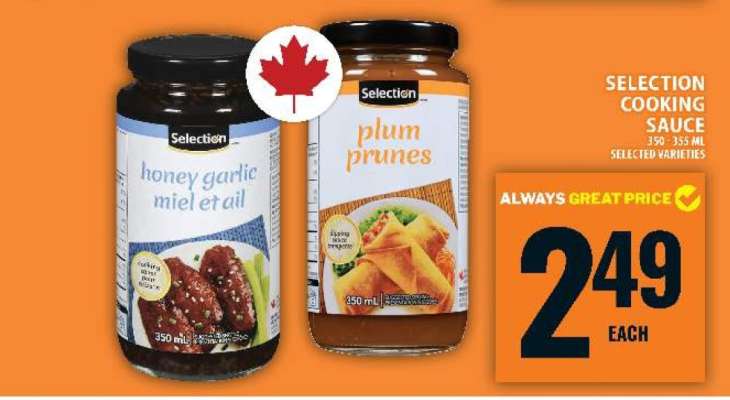 Selection Cooking Sauce